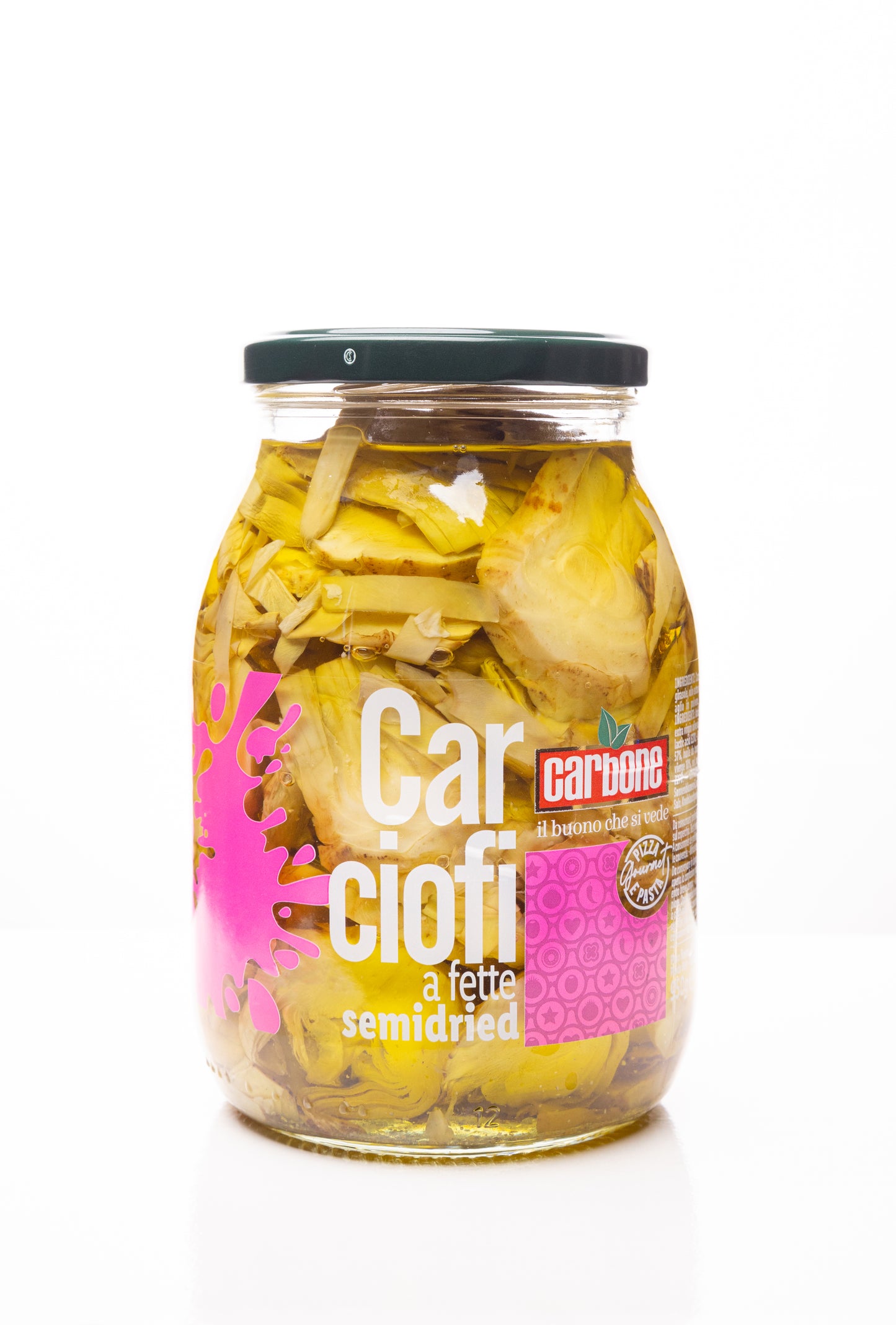 Carciofi a fette semidried in olio evo "Carbone" 1062 ml