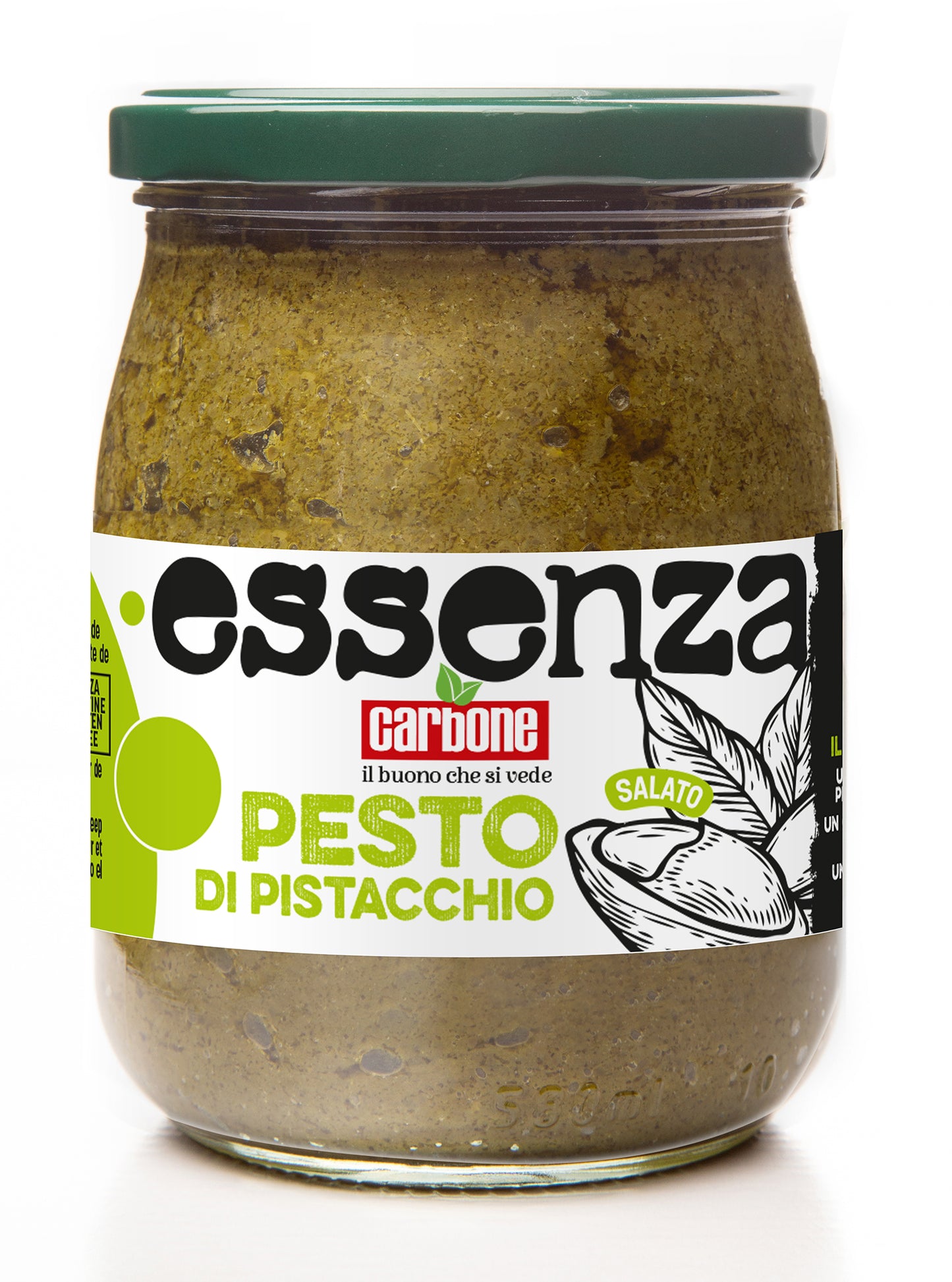 Pesto di pistacchio salato "Carbone" 580 ml