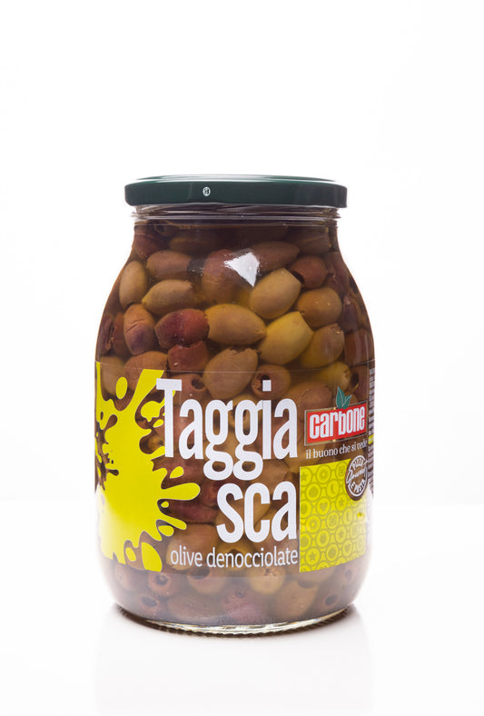 Taggiasca-Oliven in EVO-Öl „Carbone“ 1062 ml