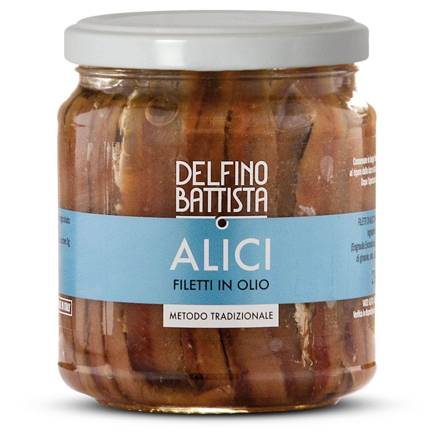 Alici a filetti "Delfino battista" 500 ml